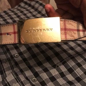 Used Burberry Designer Belt